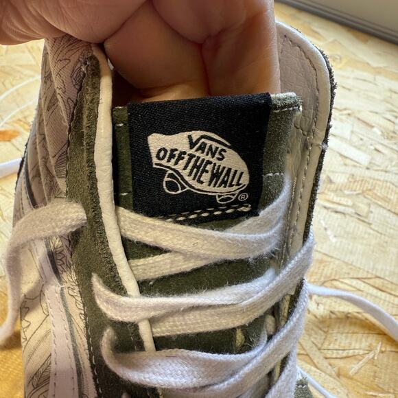 Vans Sk8-Hi Desert Skulls Grape Leaf & White Skate Shoes Unisex M=9 W=10.5 - Picture 8 of 9